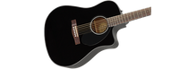 Guitarra Electroacústica FENDER CD-60SCE Negra Modelo: 0970113006