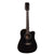 Guitarra Electroacústica de 12 Cuerdas (Docerola) SEGOVIA Negra Modelo: SGC12BK